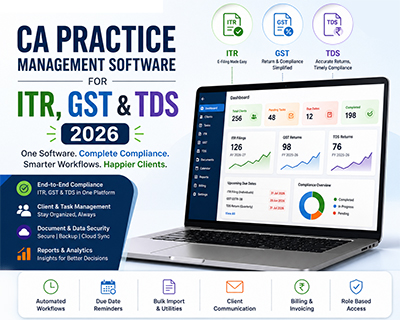 CA Practice Management Software for ITR, GST & TDS 2026